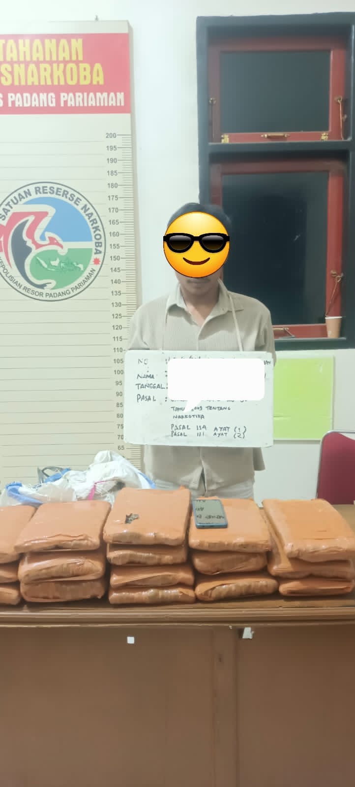 Polres Padang Pariaman Berhasil Tangkap Pelaku Penyalahgunaan Narkotika Jenis Ganja di Batang Anai
